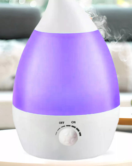 RETOO E683 ultragarsinis oro drėkintuvas, tylus difuzorius, LED lemputė 7 spalvų, 25W, jonizatorius, 2.6L