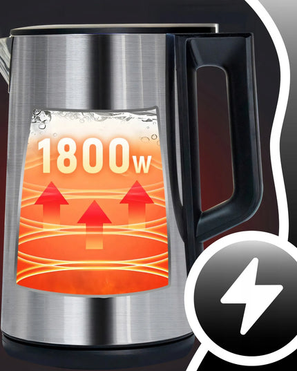 RETOO elektrinis belaidis virdulys 1800W, su temperatūros reguliavimu, 1,8L