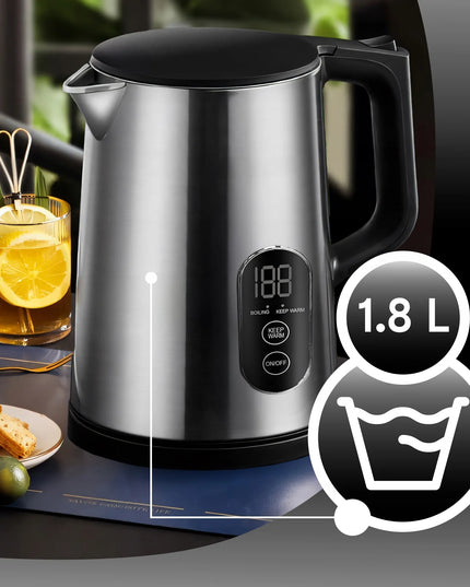 RETOO elektrinis belaidis virdulys 1800W, su temperatūros reguliavimu, 1,8L