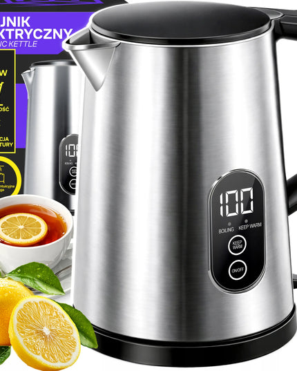 RETOO elektrinis belaidis virdulys 1800W, su temperatūros reguliavimu, 1,8L