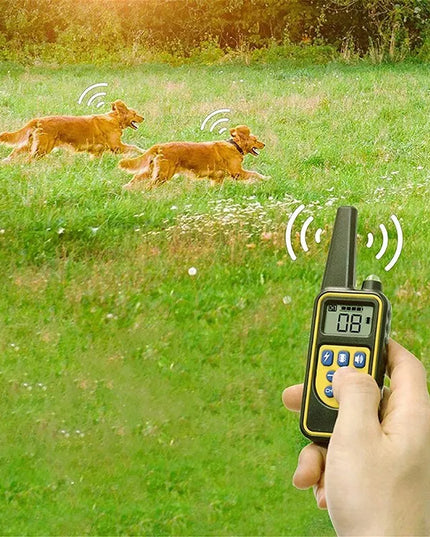 RETOO elektrinis dresavimo antkaklis šunims su pulteliu, 800 m nuotolis, vandeniui atsparus
