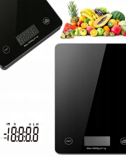RETOO elektroninės virtuvinės svarstyklės su LCD ekranu, tikslios iki 1g, iki 5kg