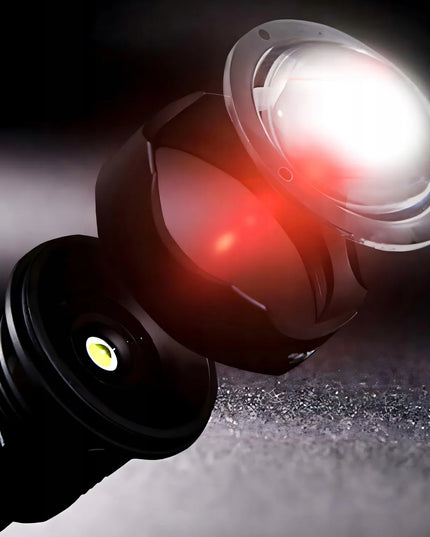 RETOO galingas taktinis LED žibintuvėlis, įkraunamas per USB, išgyvenimo stilius, 5 švietimo režimai