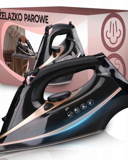 RETOO garinis lygintuvas 8-in-1, 2600 W galia, keraminė danga, ANTI-CALC ir ANTI-DRIP