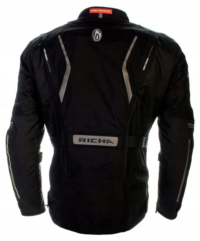 Richa Infinity II Black tekstilinė motociklininko striukė