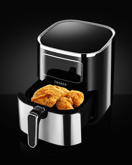 Riebalų nenaudojanti karšto oro gruzdintuvė XXL 5L, 1700W, 6 programos (Transa Electronics)