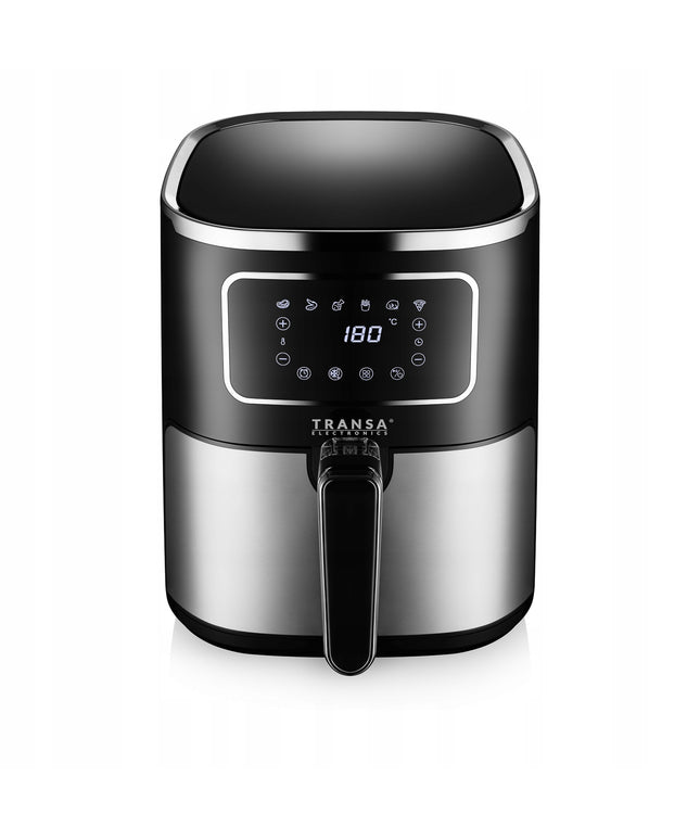Riebalų nenaudojanti karšto oro gruzdintuvė XXL 5L, 1700W, 6 programos (Transa Electronics)