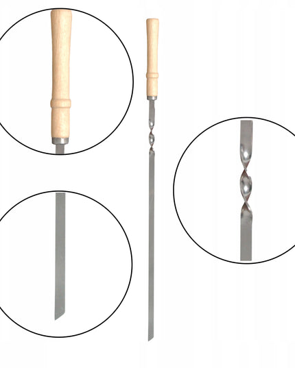 Rinkinys: metalinis mangalas 2 mm + 8 vnt. iešmai + dėklai M8K
