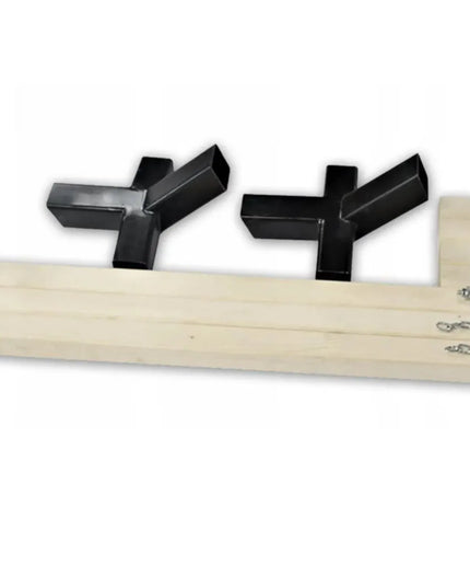 Rinkinys stovas + hamakas 2 asmenims BOHO ECRU nešiojamas komplektas COMFORT ZONE 200 kg