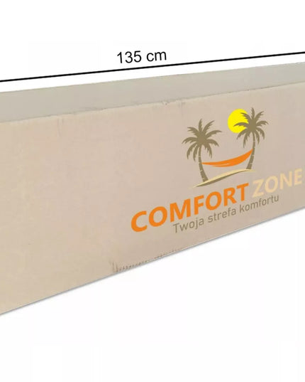 Rinkinys: stovo konstrukcija + 2 vietų hamakas BOHO ECRU, nešiojamas komplektas COMFORT ZONE 200 kg