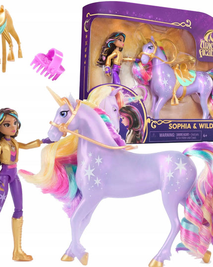 Rinkinys Unicorn Academy: Wildstar figūrėlė ir Sophia lėlė