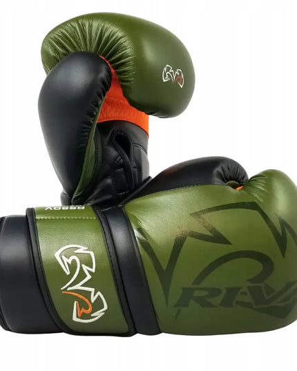 rival boxing RS80V Impulse bokso pirštinės sparingams, 14 oz, chaki spalvos