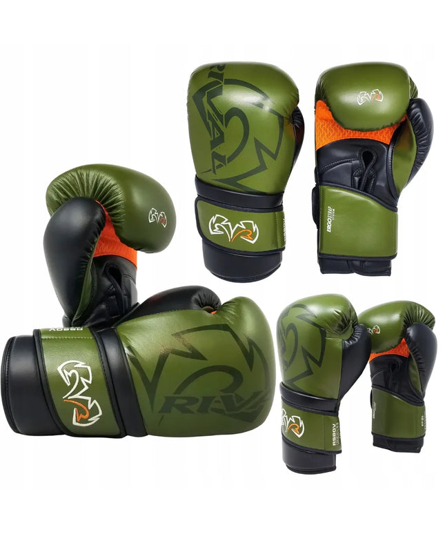 rival boxing RS80V Impulse bokso pirštinės sparingams, 14 oz, chaki spalvos