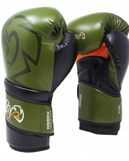 rival boxing RS80V Impulse bokso pirštinės sparingams, 14 oz, chaki spalvos
