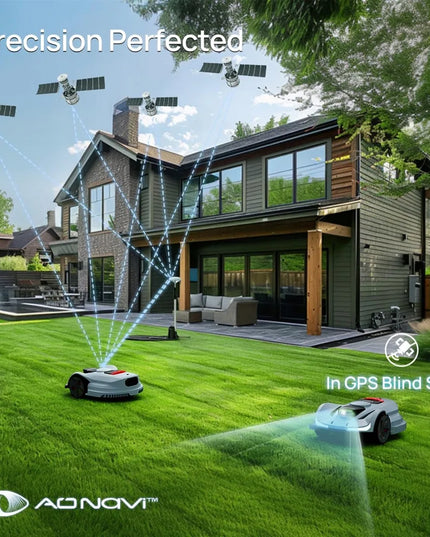 Robotinė vejapjovė CEDRUS X7 SUNSEEKER RTK, skirta iki 3000 m² plotui