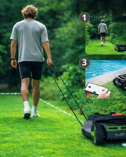 Robotinė vejapjovė STALCO PERFECT MowMaster RTK 3000m² AI VISION
