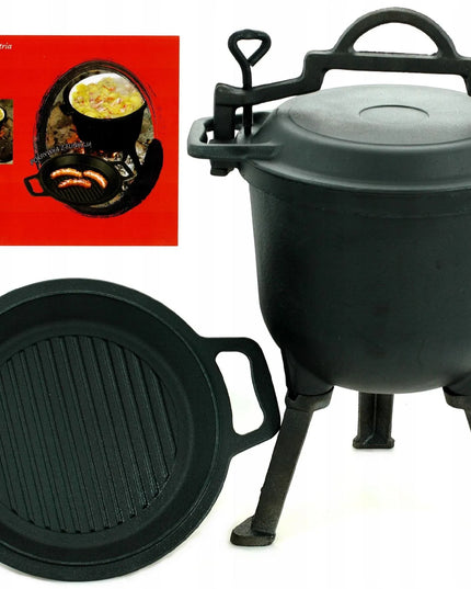 Rossner ketaus troškinimo puodas 11 l su rankena MK205