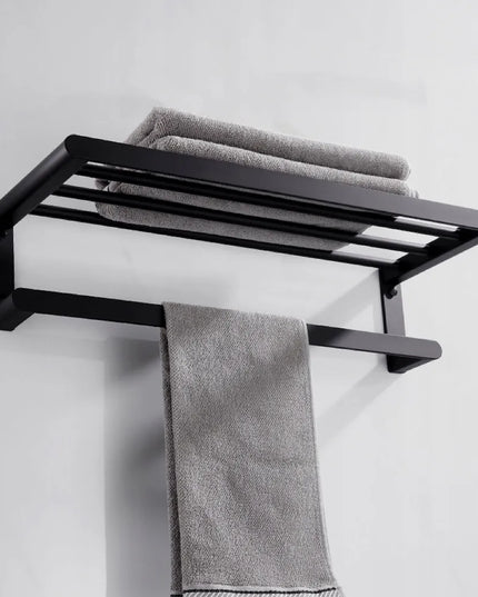 Royal Artisan rankšluosčių lentyna su laikikliu, 60 cm, juoda