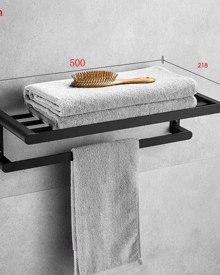 Royal Artisan rankšluosčių lentyna su laikikliu, 60 cm, juoda