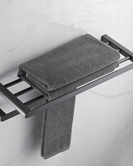 Royal Artisan rankšluosčių lentyna su laikikliu, 60 cm, juoda