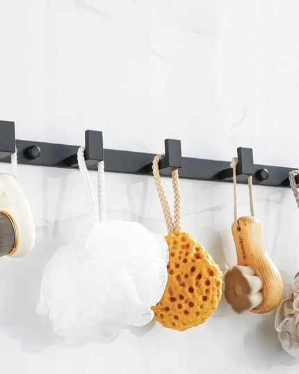 Royal Artisan sieninė kabykla drabužiams ir rankšluosčiams Modern, 5 kabliukai, juoda