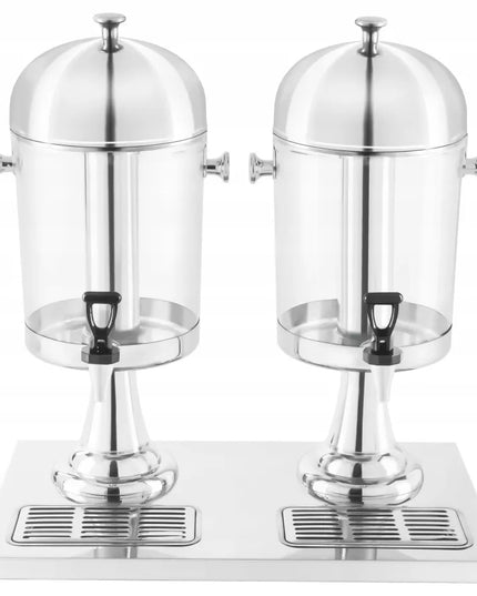 Royal Catering sulčių dozatorius 2x7 L gėrimams su lašų padėklu