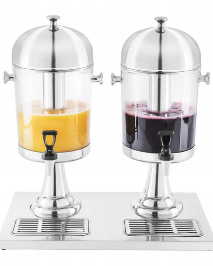 Royal Catering sulčių dozatorius 2x7 L gėrimams su lašų padėklu