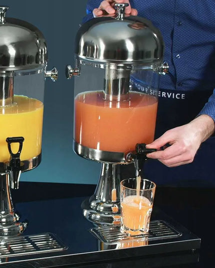 Royal Catering sulčių dozatorius 2x7 L gėrimams su lašų padėklu