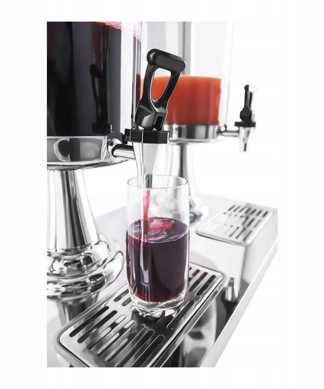 Royal Catering sulčių dozatorius 2x7 L gėrimams su lašų padėklu
