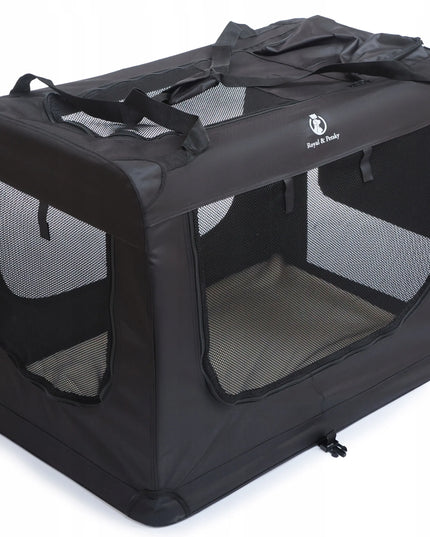 Royal&Petsky DK22-04 XL transporteris-narvelis šunims ir katėms, 81x58x58 cm, juodas