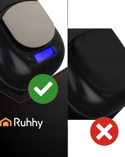 Ruhhy virtuvinis robotas 2000 W juodas su svarstyklėmis ir 5,5 l šildomu dubeniu