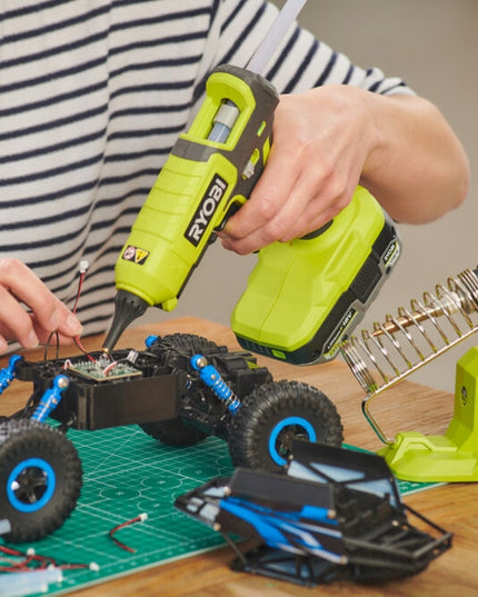 RYOBI RGL18-0 18V klijavimo pistoletas su dviejų pakopų temperatūros reguliavimu