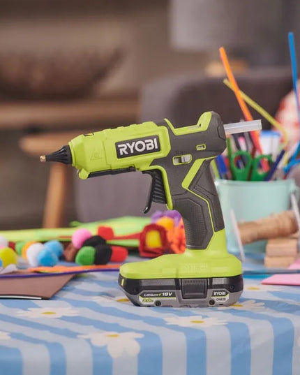 RYOBI RGL18-0 18V klijavimo pistoletas su dviejų pakopų temperatūros reguliavimu