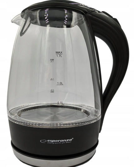Salto Angel stiklinis belaidis elektrinis virdulys 2200W 1,7L juodas