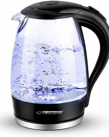 Salto Angel stiklinis belaidis elektrinis virdulys 2200W 1,7L juodas