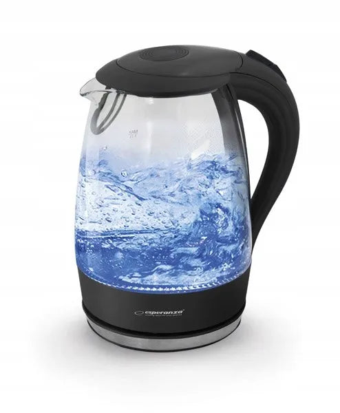 Salto Angel stiklinis belaidis elektrinis virdulys 2200W 1,7L juodas