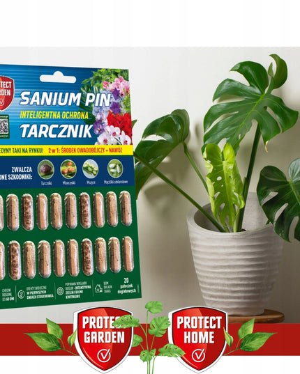 SANIUM PIN 2-in-1 dirvožemio lazdelės nuo grybinių uodukų, amarų, miltuotųjų skydamarių ir skydamarių