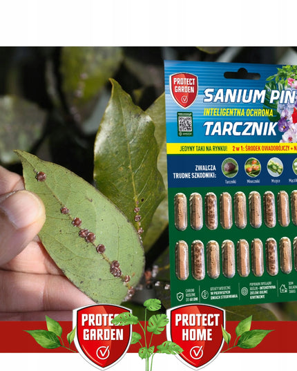 SANIUM PIN 2-in-1 dirvožemio lazdelės nuo grybinių uodukų, amarų, miltuotųjų skydamarių ir skydamarių