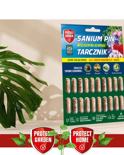SANIUM PIN priemonė nuo amarų ir grybinių uodukų trąšos 2in1 insekticidinės lazdelės