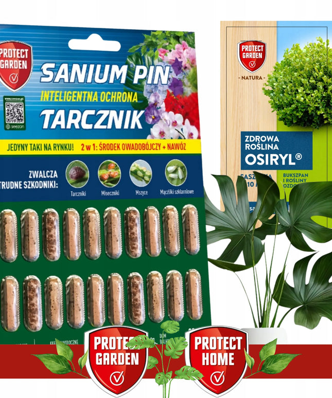 SANIUM PIN priemonė nuo amarų ir grybinių uodukų trąšos 2in1 insekticidinės lazdelės