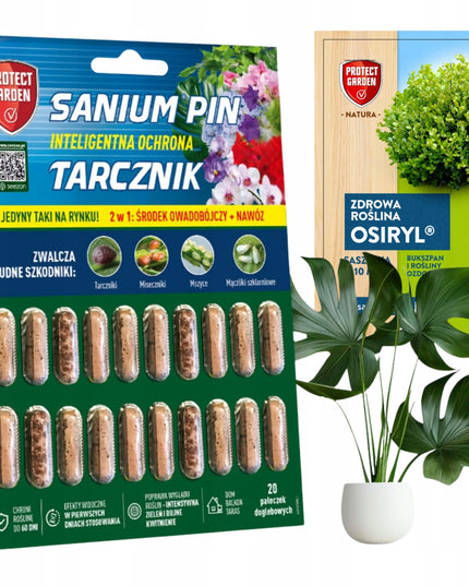 SANIUM PIN priemonė nuo amarų ir grybinių uodukų trąšos 2in1 insekticidinės lazdelės