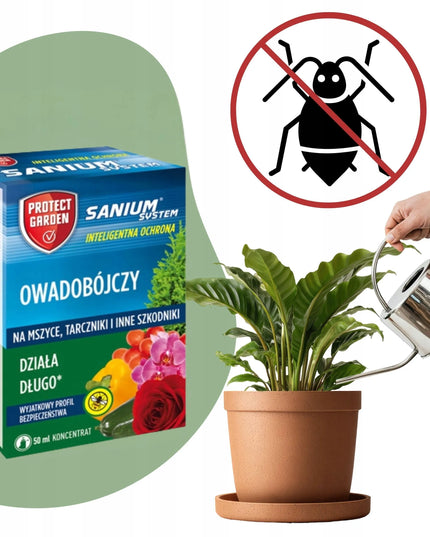 Sanium System rinkinys nuo grybinių uodukų (zemiórki) 50 ml + 24 vnt. gaudyklių, purškimui ir laistymui
