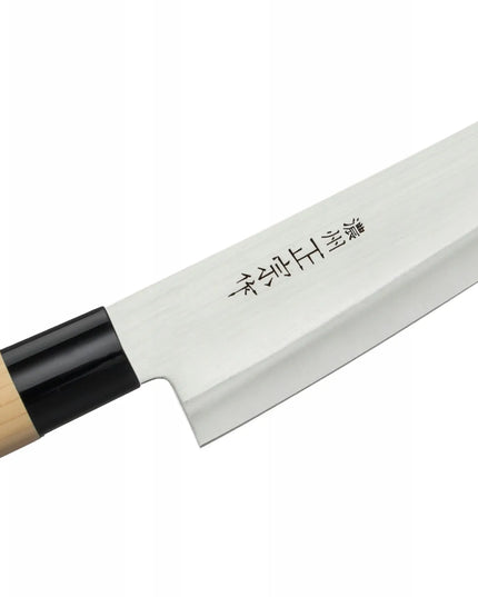 Satake Megumi 3 dalių peilių rinkinys: šefo, santoku ir universalus peilis (420J2 plienas)
