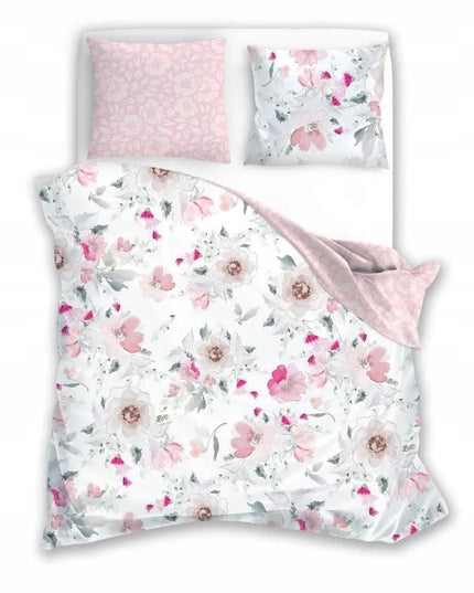 Satininė patalynė 160x200 Milagro Gėlės Pastelinės