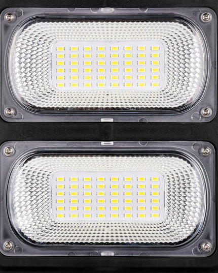Saulės baterija maitinamas gatvių šviestuvas 360W = 3600W LED su judesio ir prieblandos jutikliu bei nuotolinio valdymo pulteliu