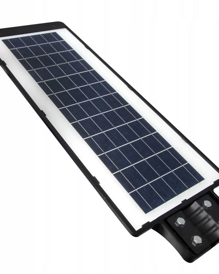 Saulės baterija maitinamas gatvių šviestuvas 360W = 3600W LED su judesio ir prieblandos jutikliu bei nuotolinio valdymo pulteliu