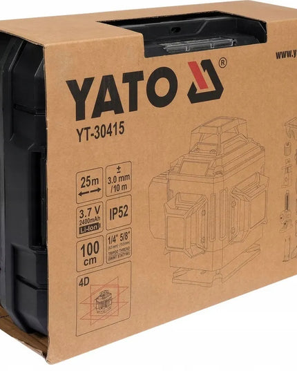 Savaime išsilyginantis žalias 16 linijų 4D lazeris + priedai ir stovas Yato YT-30415