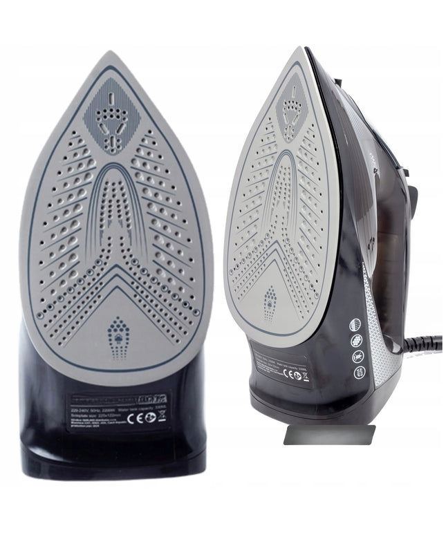 Savaime išsivalantis garinis lygintuvas, 3200 W, keraminė danga, juodas