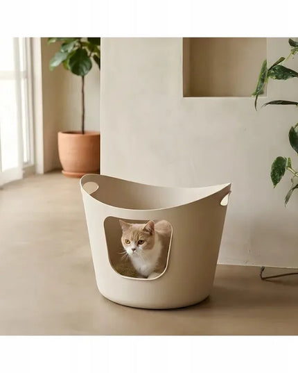 Savic Flex a Loo atidaryta kačių tualeto dėžutė, smėlinė, 48,5 cm