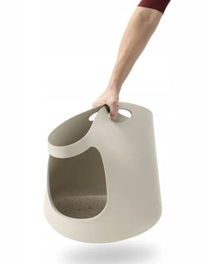 Savic Flex a Loo atidaryta kačių tualeto dėžutė, smėlinė, 48,5 cm